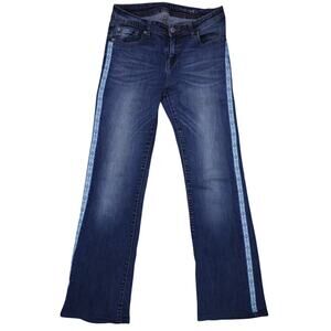 Tommy Girl Jeans Flare Womens 11 29" Low Rise Dark Wash Denim Hipster Classic